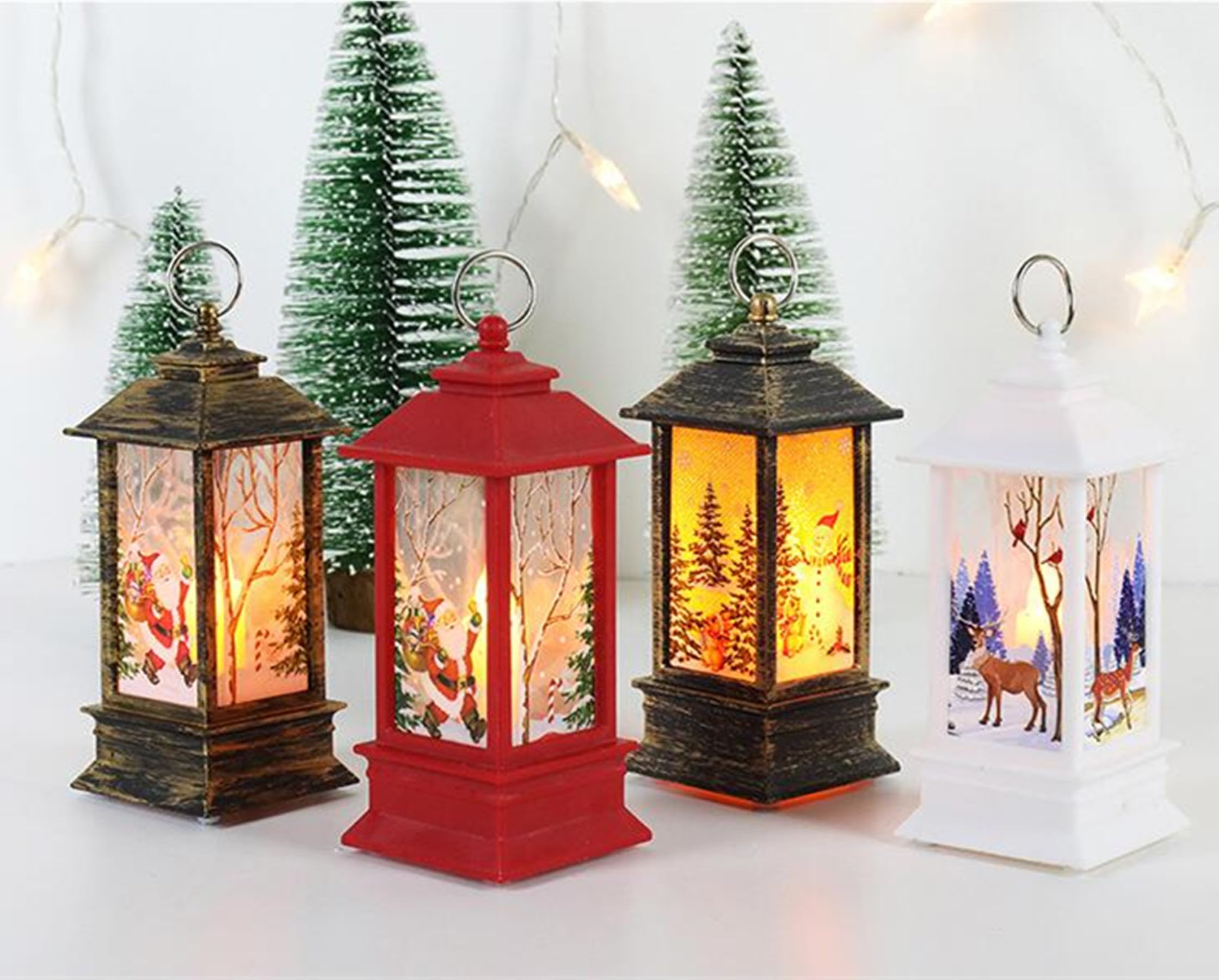 Amazon.com: Alfyng Christmas Lantern, Santa Claus Wind Lamp, LED